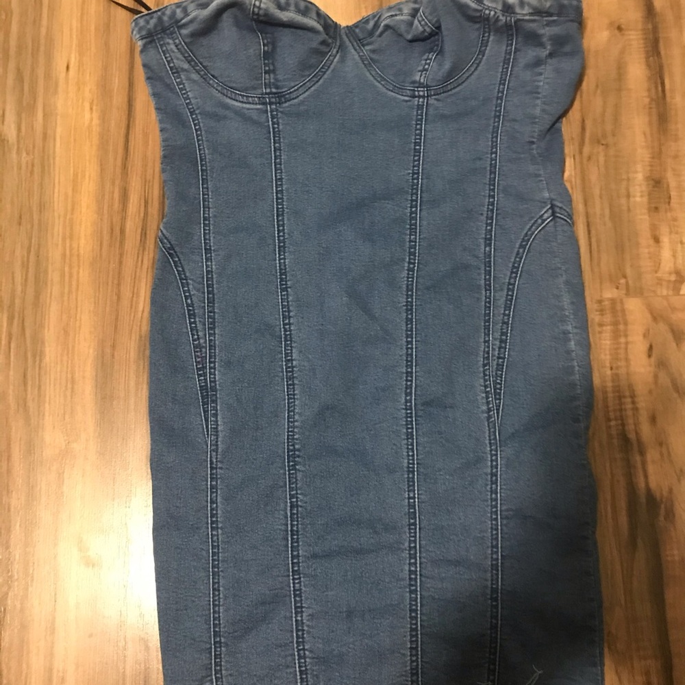Blue denim dress size medium